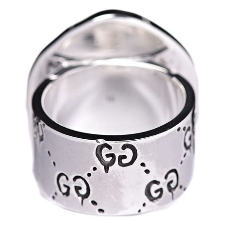 gucci ghost skull ring in silver|gucci ghost ring dupe.